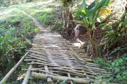 Sahai, Brücke aus Bambus