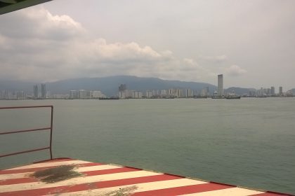 Fähre nach Penang, Aussicht